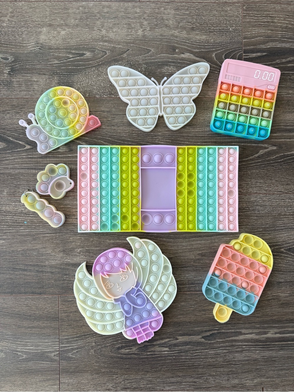 Pastel Multi-Pack Pop It Fidget toy bundle